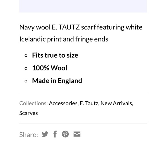 E Tautz knit Islandic scarf 100% wool - Picture 6 of 7